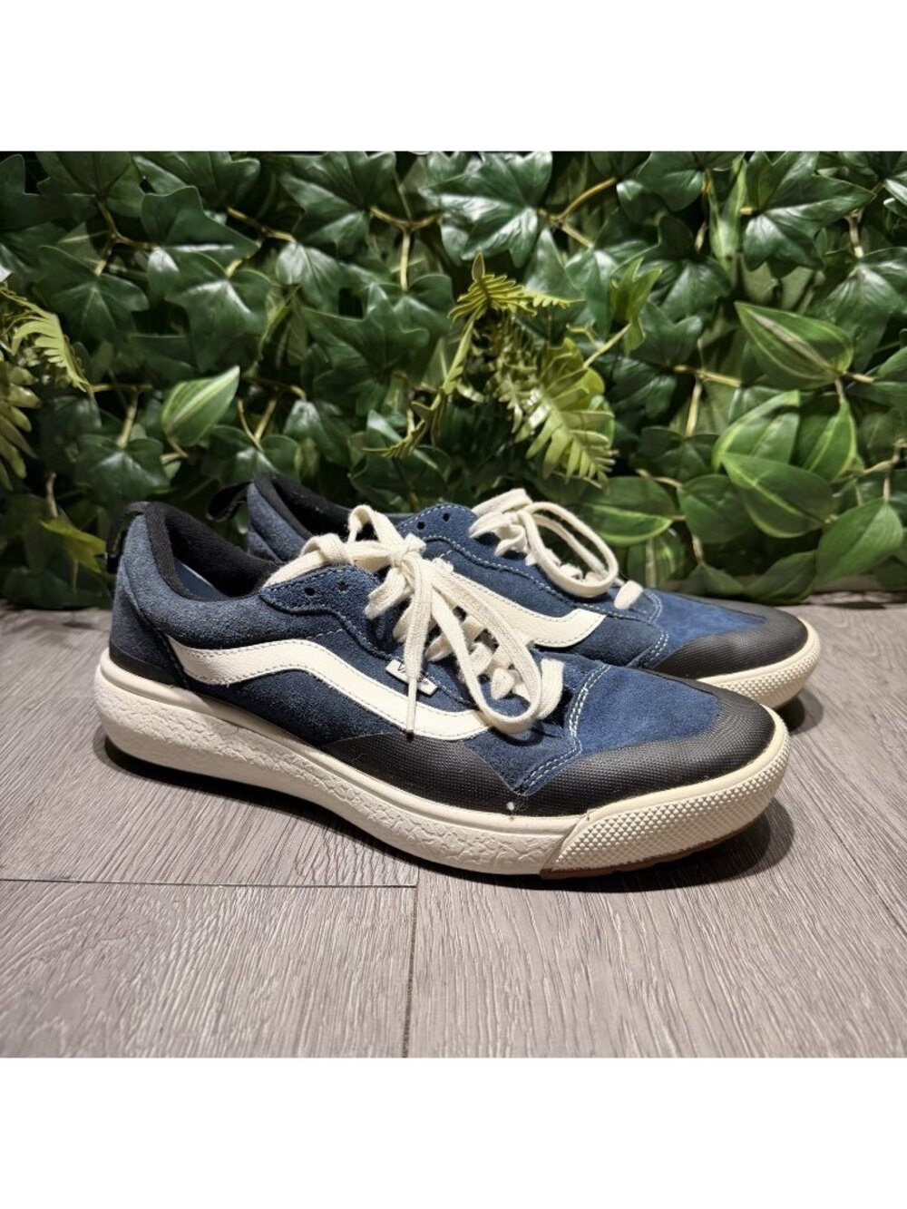Vans Ultrarange EXO SE Shoes Mens 8.5 Blue Suede Ripstop Mesh Gum Soles Sneakers